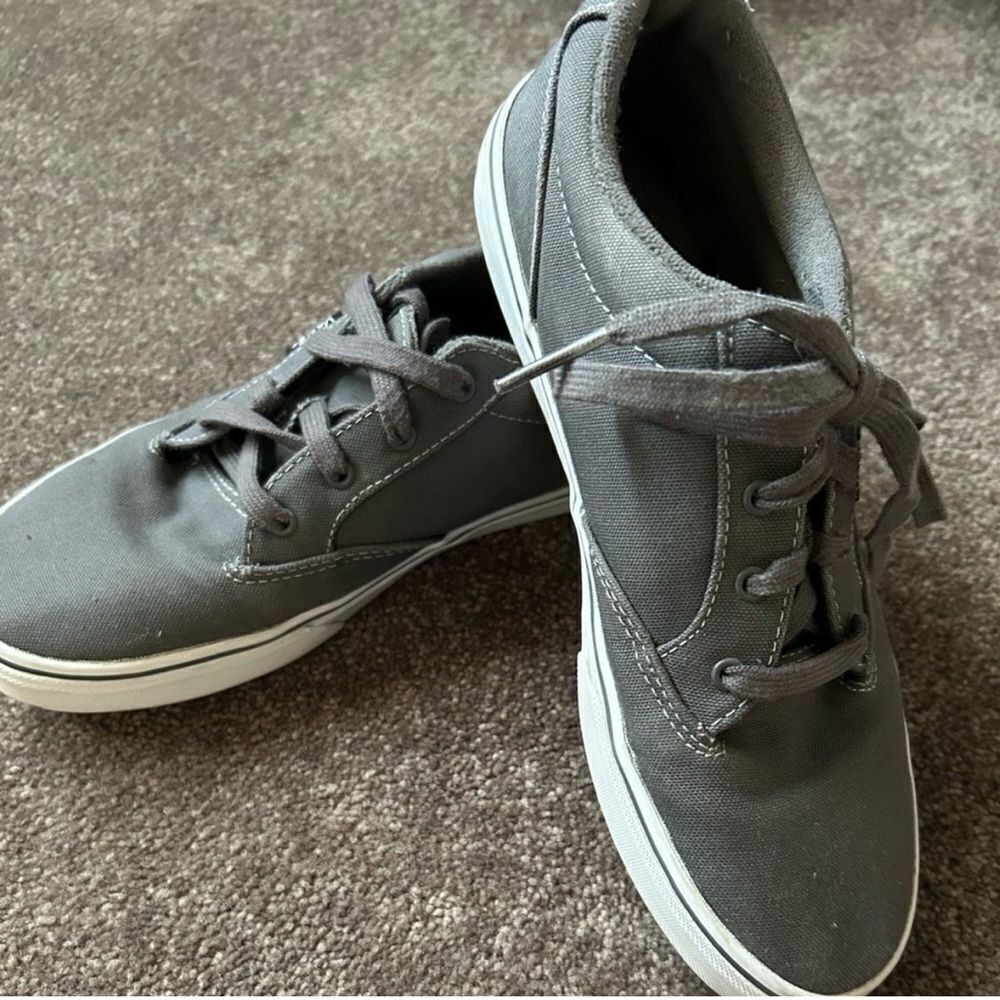 Vans Gray Canvas Youth Sneakers
